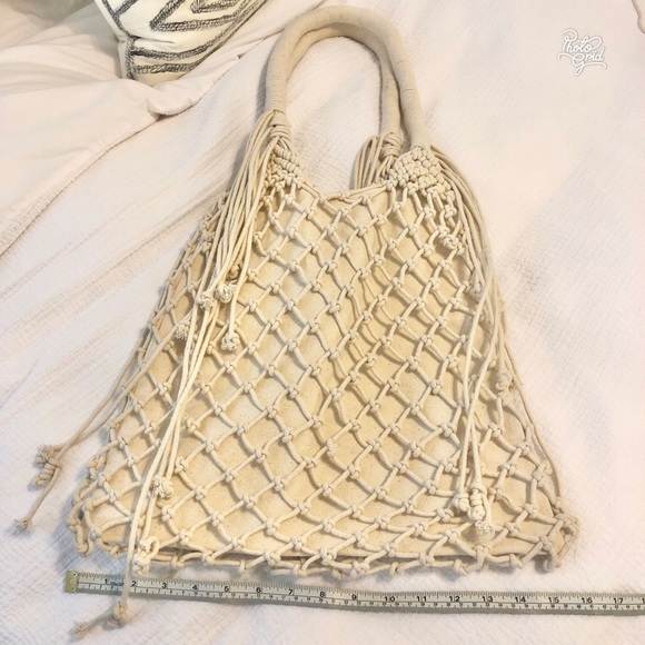 Urban Outfitters Macramé Slouchy Tote Bag - Picture 6 of 7